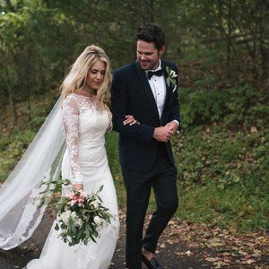 Long Sleeve A-Line Wedding Dress